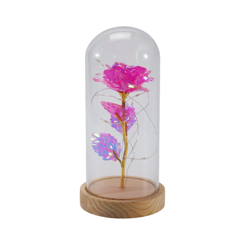 Galaxy Rose Cam Cloche Işık (Oyuncak Ayıcıklı/Ayısız, Çoklu Renk)