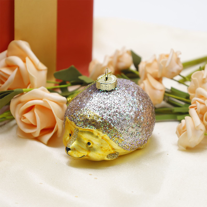 Hayvan Şeklinde Noel Cam Süs Asılı Dekor